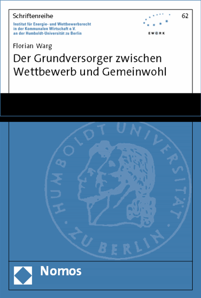 Cover des Buchs: Der Grundversorger zwischen Wettbewerb und Gemeinwohl