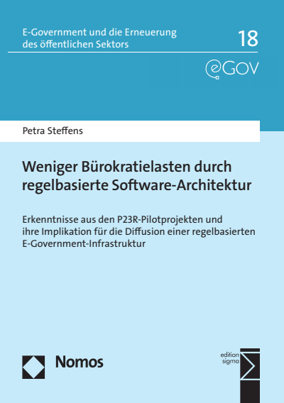 Cover of book: Weniger Bürokratielasten durch regelbasierte Software-Architektur