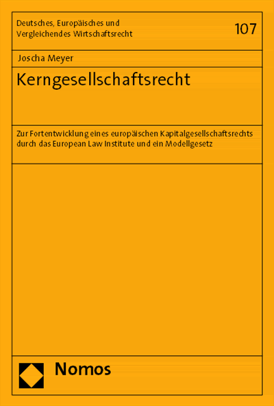 Cover of book: Kerngesellschaftsrecht