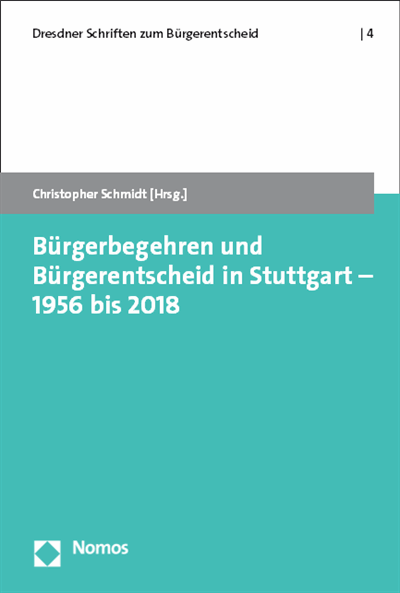 Cover of book: Bürgerbegehren und Bürgerentscheid in Stuttgart - 1956 bis 2018