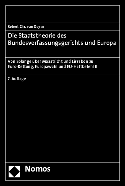 Cover of book: Die Staatstheorie des Bundesverfassungsgerichts und Europa