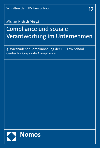 Cover des Buchs: Compliance und soziale Verantwortung im Unternehmen