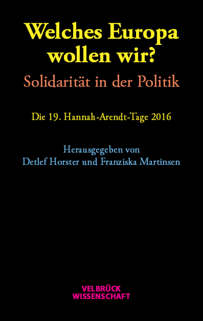 Cover of book: Welches Europa wollen wir?