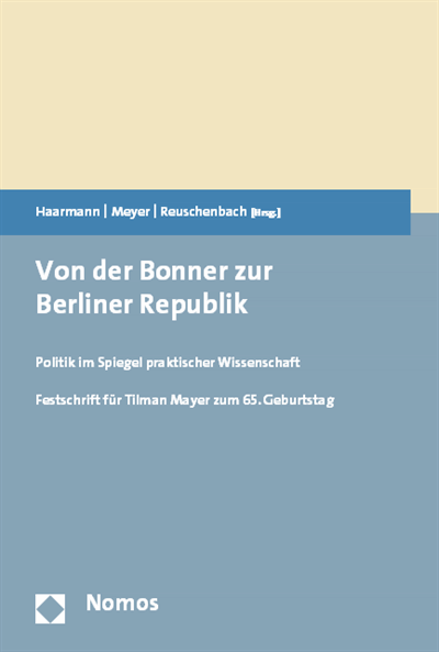 Cover des Buchs: Von der Bonner zur Berliner Republik