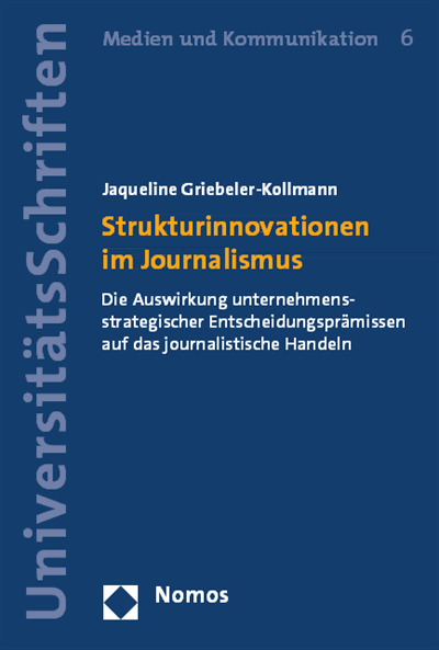 Cover des Buchs: Strukturinnovationen im Journalismus