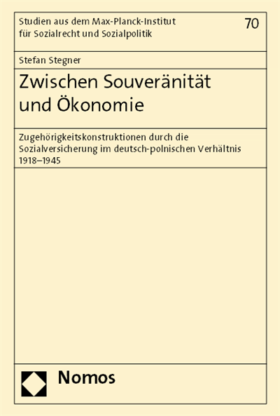 Cover of book: Zwischen Souveränität und Ökonomie