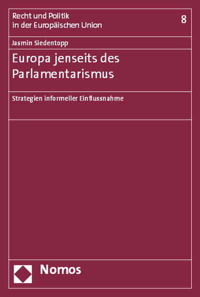 Cover des Buchs: Europa jenseits des Parlamentarismus