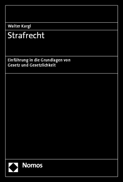 Cover des Buchs: Strafrecht