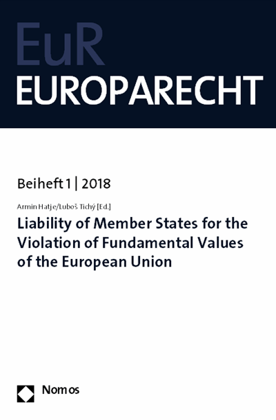 Cover des Buchs: Liability of Member States for the Violation of Fundamental Values of the European Union