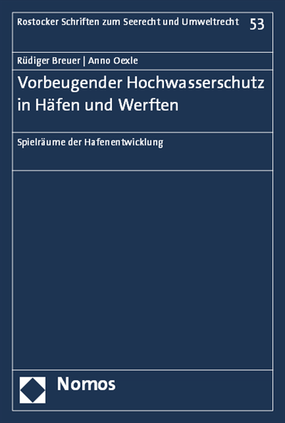 Cover des Buchs: Vorbeugender Hochwasserschutz in Häfen und Werften
