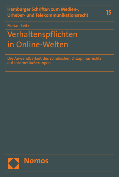 Cover des Buchs: Verhaltenspflichten in Online-Welten