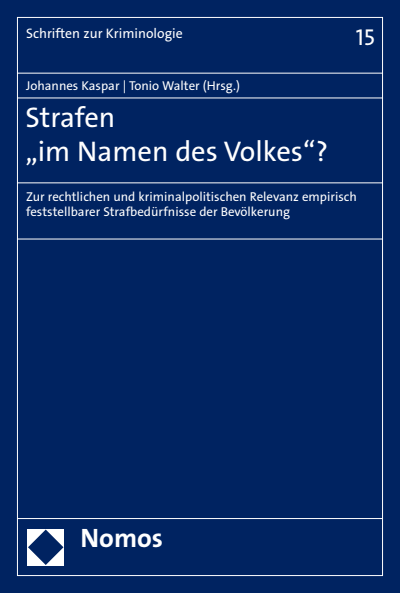 Cover des Buchs: Strafen "im Namen des Volkes"?