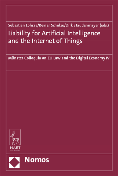 Cover des Buchs: Liability for Artificial Intelligence and the Internet of Things