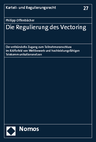 Cover des Buchs: Die Regulierung des Vectoring