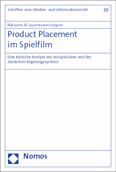 Cover of book: Product Placement im Spielfilm