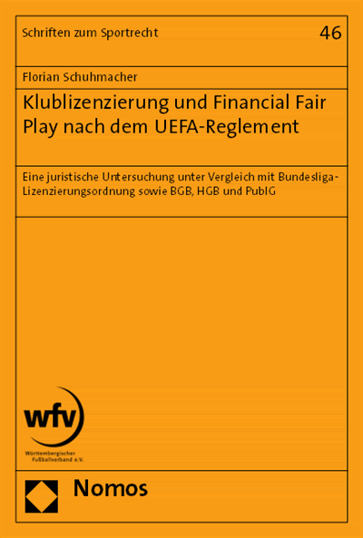 Cover of book: Klublizenzierung und Financial Fair Play nach dem UEFA-Reglement