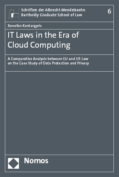 Cover of book: IT Laws in the Era of Cloud-Computing