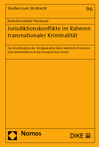 Cover des Buchs: Jurisdiktionskonflikte im Rahmen transnationaler Kriminalität