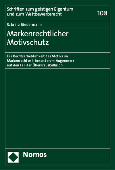 Cover des Buchs: Markenrechtlicher Motivschutz