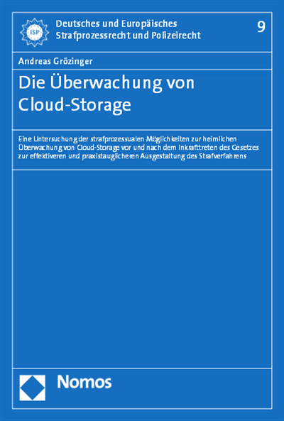 Cover des Buchs: Die Überwachung von Cloud-Storage