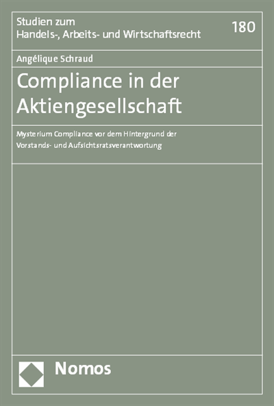 Cover des Buchs: Compliance in der Aktiengesellschaft