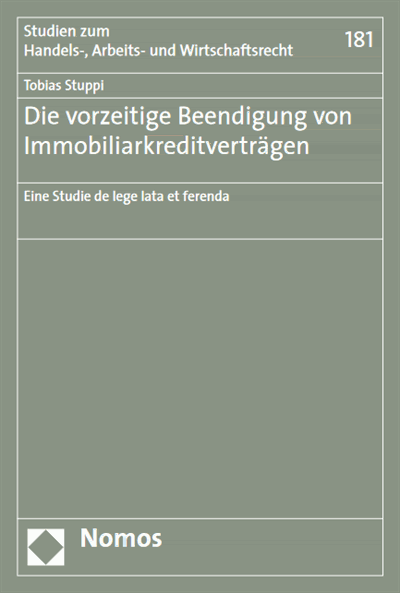 Cover des Buchs: Die vorzeitige Beendigung von Immobiliarkreditverträgen