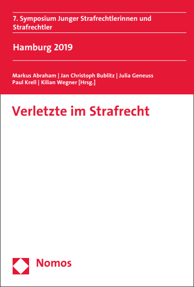 Cover des Buchs: Verletzte im Strafrecht