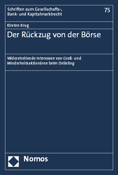 Cover of book: Der Rückzug von der Börse