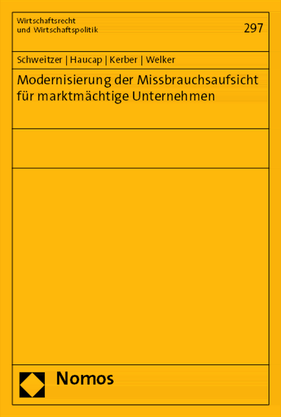Cover of book: Modernisierung der Missbrauchsaufsicht für marktmächtige Unternehmen