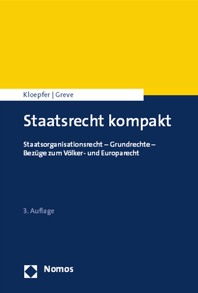 Cover of book: Staatsrecht kompakt