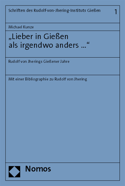 Cover of book: "Lieber in Gießen als irgendwo anders ..."