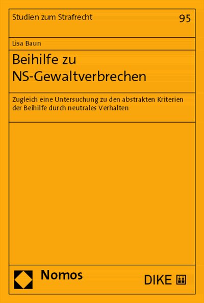 Cover des Buchs: Beihilfe zu NS-Gewaltverbrechen