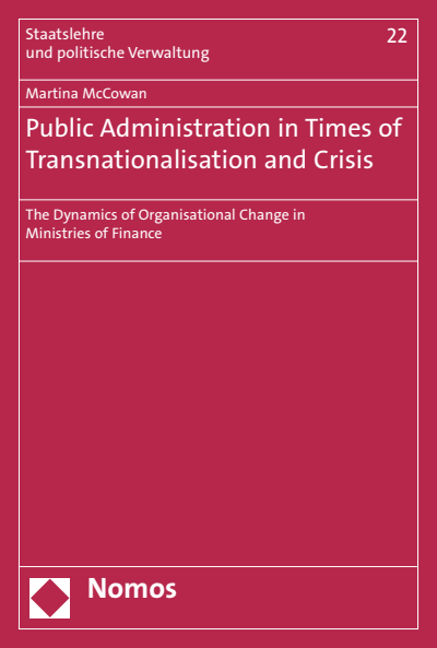 Cover des Buchs: Public Administration in Times of Transnationalisation and Crisis