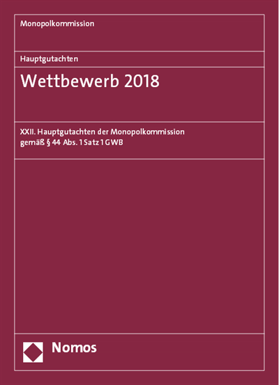 Cover des Buchs: Hauptgutachten. Wettbewerb 2018