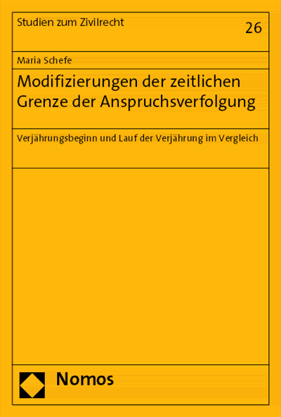 Cover of book: Modifizierungen der zeitlichen Grenze der Anspruchsverfolgung