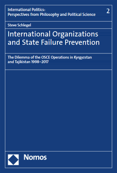Cover of book: International Organizations and State Failure Prevention