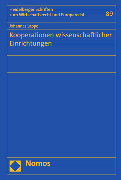 Cover of book: Kooperationen wissenschaftlicher Einrichtungen