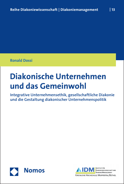 Cover of book: Diakonische Unternehmen und das Gemeinwohl