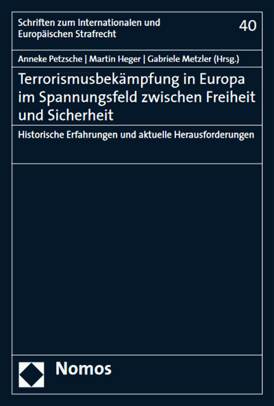 Cover des Buchs: Terrorismusbekämpfung in Europa im Spannungsfeld zwischen Freiheit und Sicherheit 