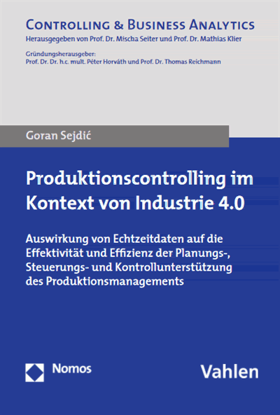 Cover des Buchs: Produktionscontrolling im Kontext von Industrie 4.0