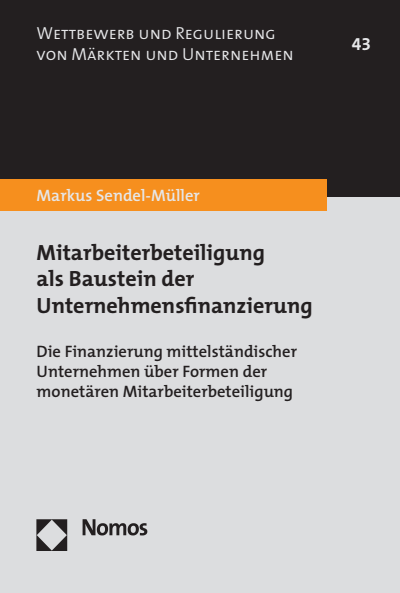 Cover of book: Mitarbeiterbeteiligung als Baustein der Unternehmensfinanzierung