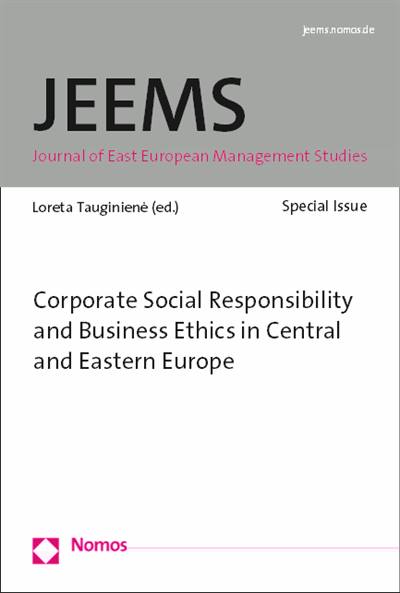 Cover des Buchs: Corporate Social Responsibility and Business Ethics in the Central and Eastern Europe