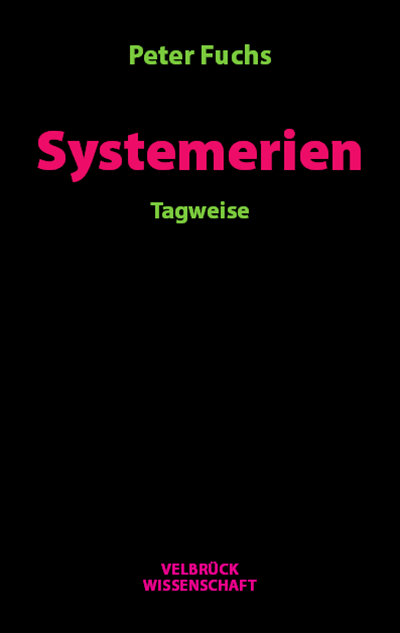Cover of book: Systemerien. Tagweise