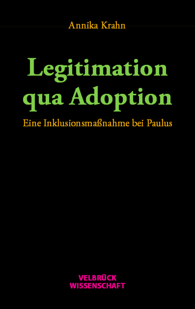 Cover of book: Legitimation qua Adoption