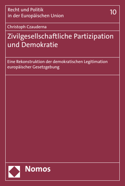 Cover des Buchs: Zivilgesellschaftliche Partizipation und Demokratie