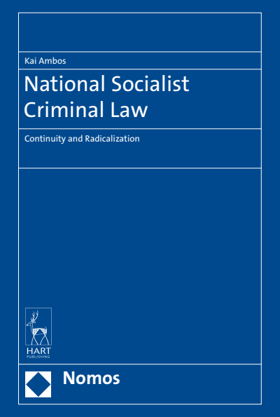 Cover of book: National Socialist Criminal Law