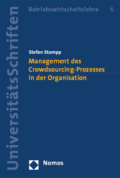 Cover des Buchs: Management des Crowdsourcing-Prozesses in der Organisation
