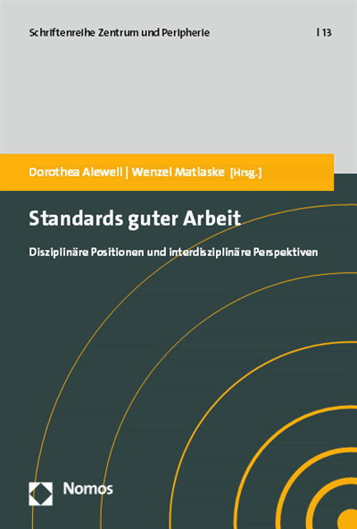 Cover of book: Standards guter Arbeit