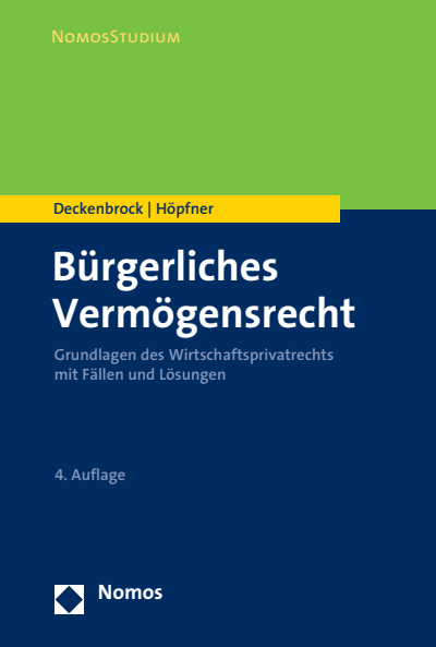 Cover des Buchs: Bürgerliches Vermögensrecht