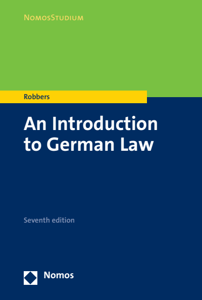 Cover des Buchs: An Introduction to German Law